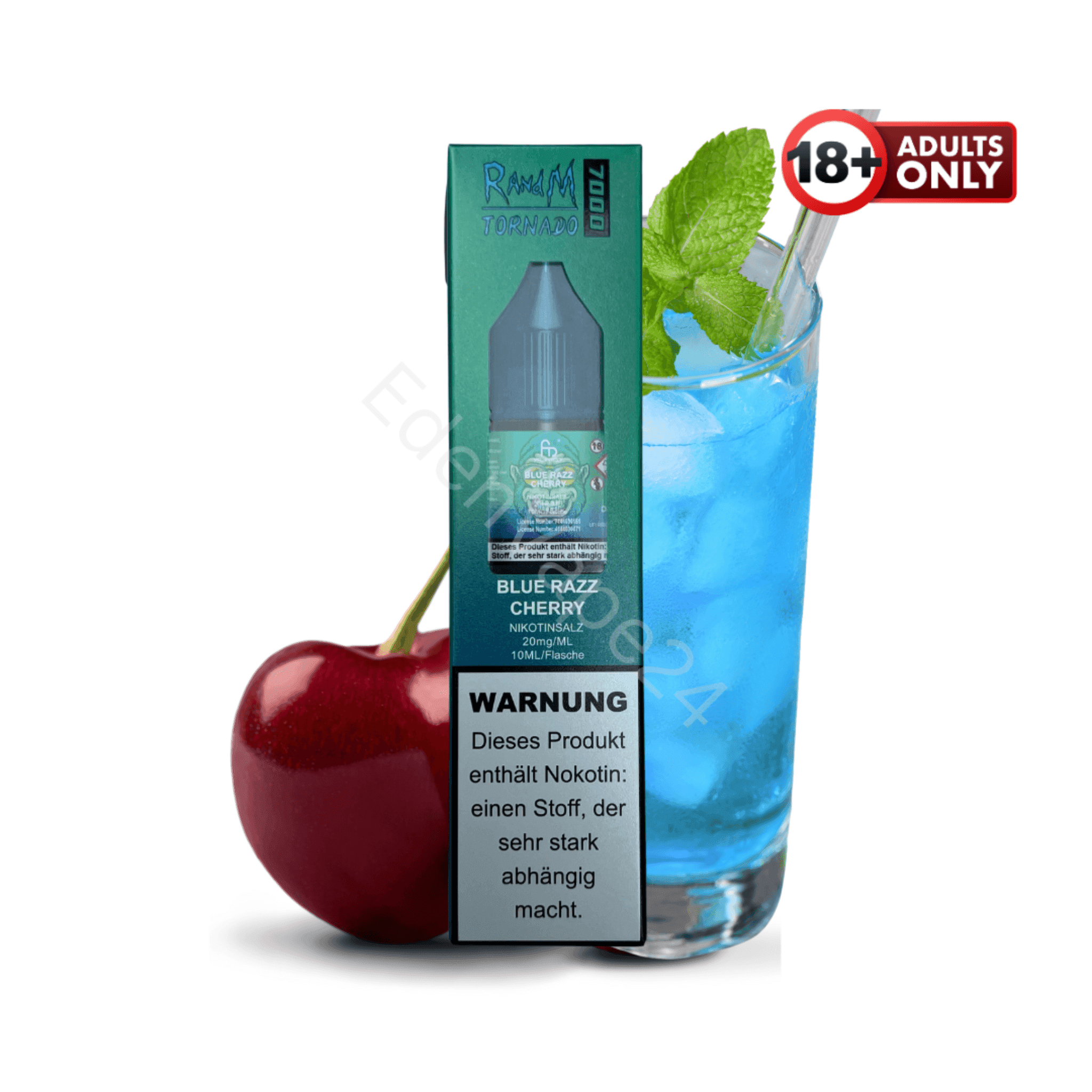 RandM Tornado 7000 Liquid - Blue Razz Cherry - EdenVape24